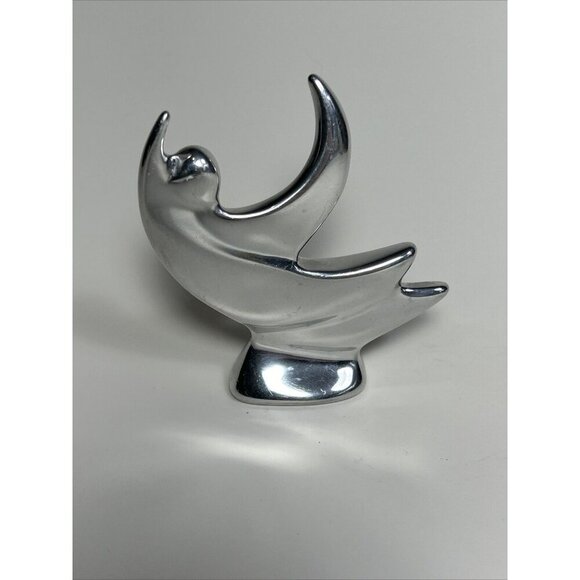 Hoselton Aluminum Abstract Dancer sculpture 3 1/2" tall light scratches - Picture 3 of 8